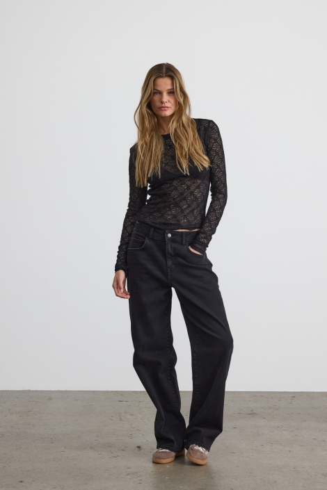 Noisy may nmjudith l/s lace top noos
